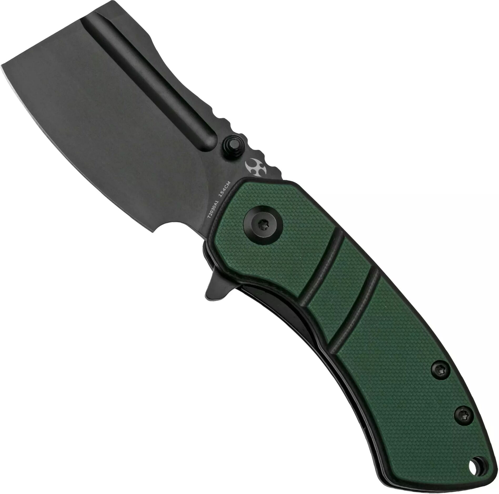 Kansept Korvid M T2030A1 Black, Schwarzgrünes G10 Taschenmesser, Justin Koch Design