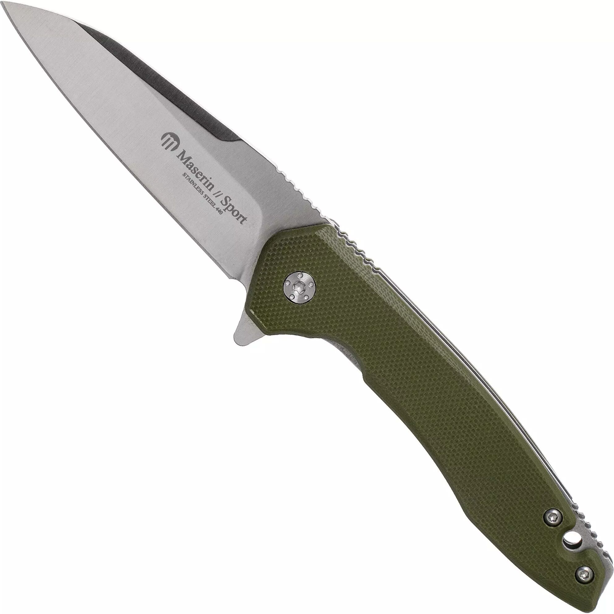 Maserin Sport 3 46003G10V Green G10 Taschenmesser