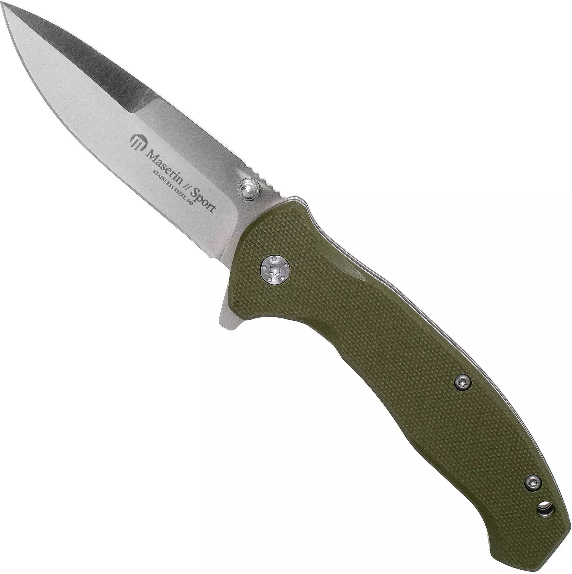 Maserin Sport 5 46005G10V Green G10 Taschenmesser