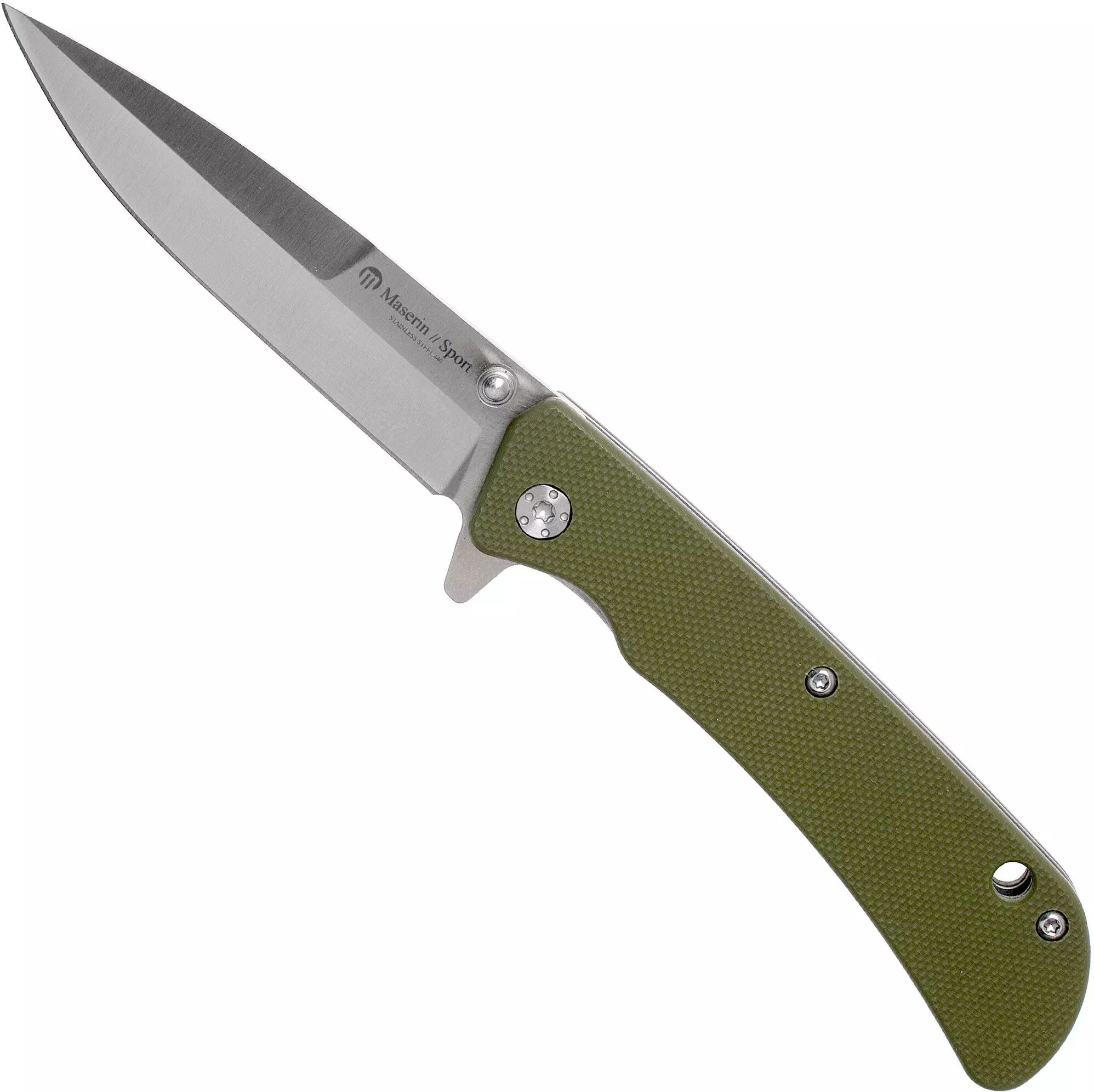 Maserin Sport 6 46006G10V Green G10 Taschenmesser