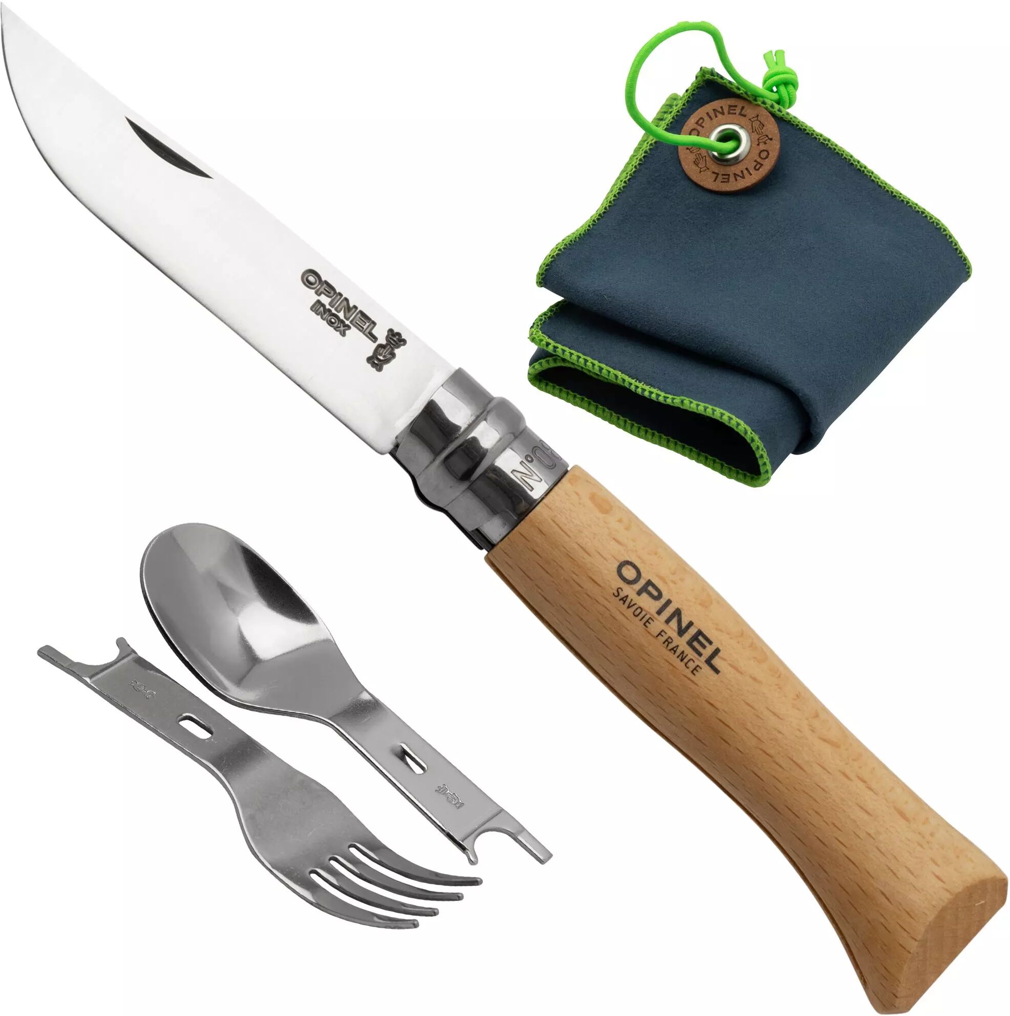 Opinel Picnic+ Complete Set 002500 Picknickset mit Taschenmesser