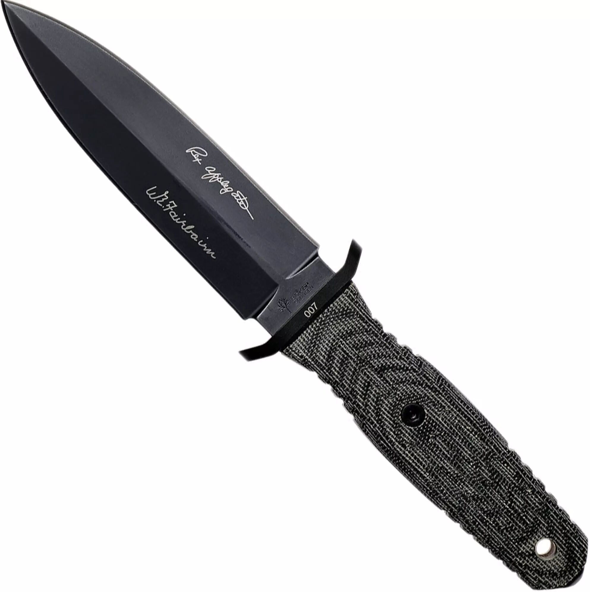 Böker Applegate 4.5 All Black 121644 dolk, Bill Harsey Design