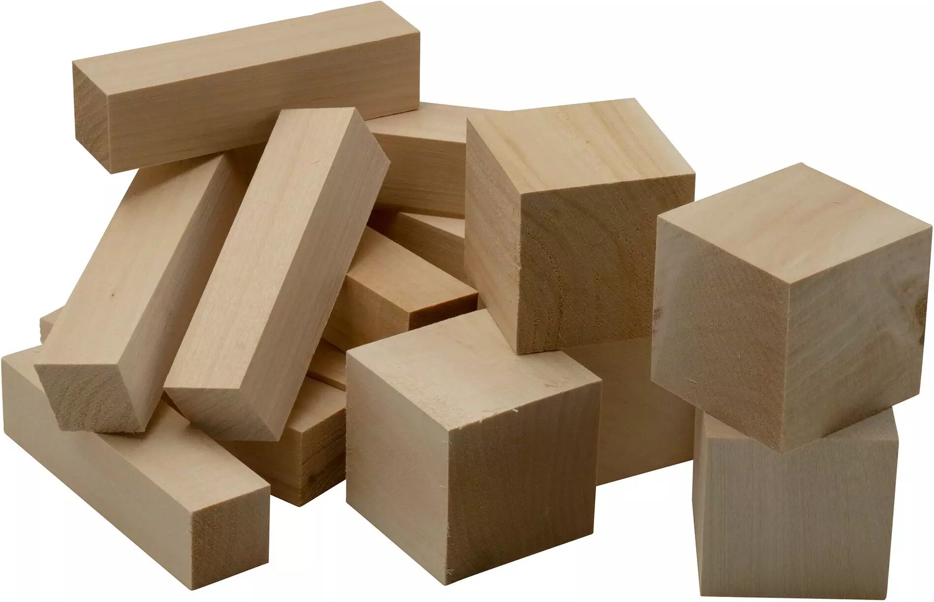 BeaverCraft Wood Carving Blocks BW18, 18-teiliges Set Holzblöcke für die Holzschnitzerei