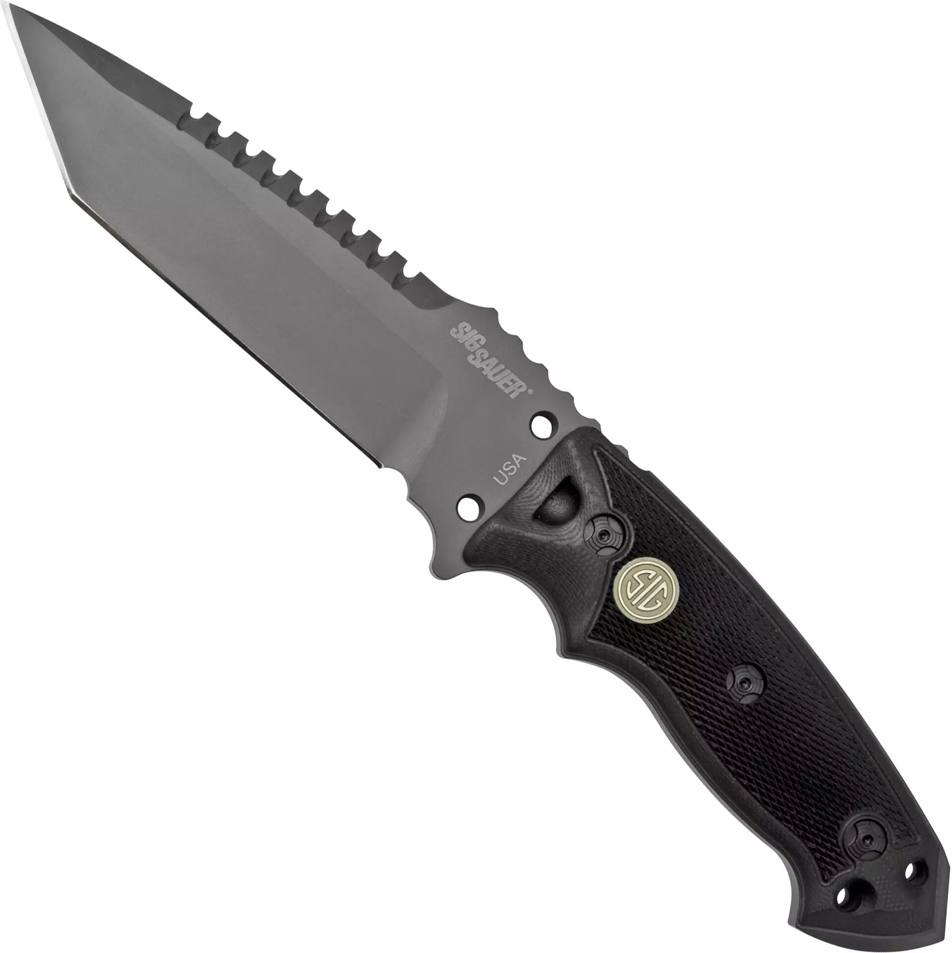 Hogue EX-F01 5.5" Sig Sauer, Tanto Black G10, A2-Stahl, 37122 feststehendes Messer