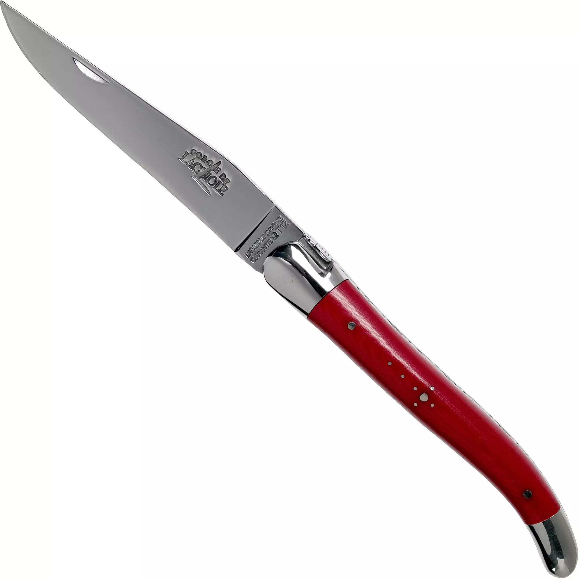 Rio Forge de Laguiole 1211INTCROUB 11cm, rotes Micarta, Laguiolemesser