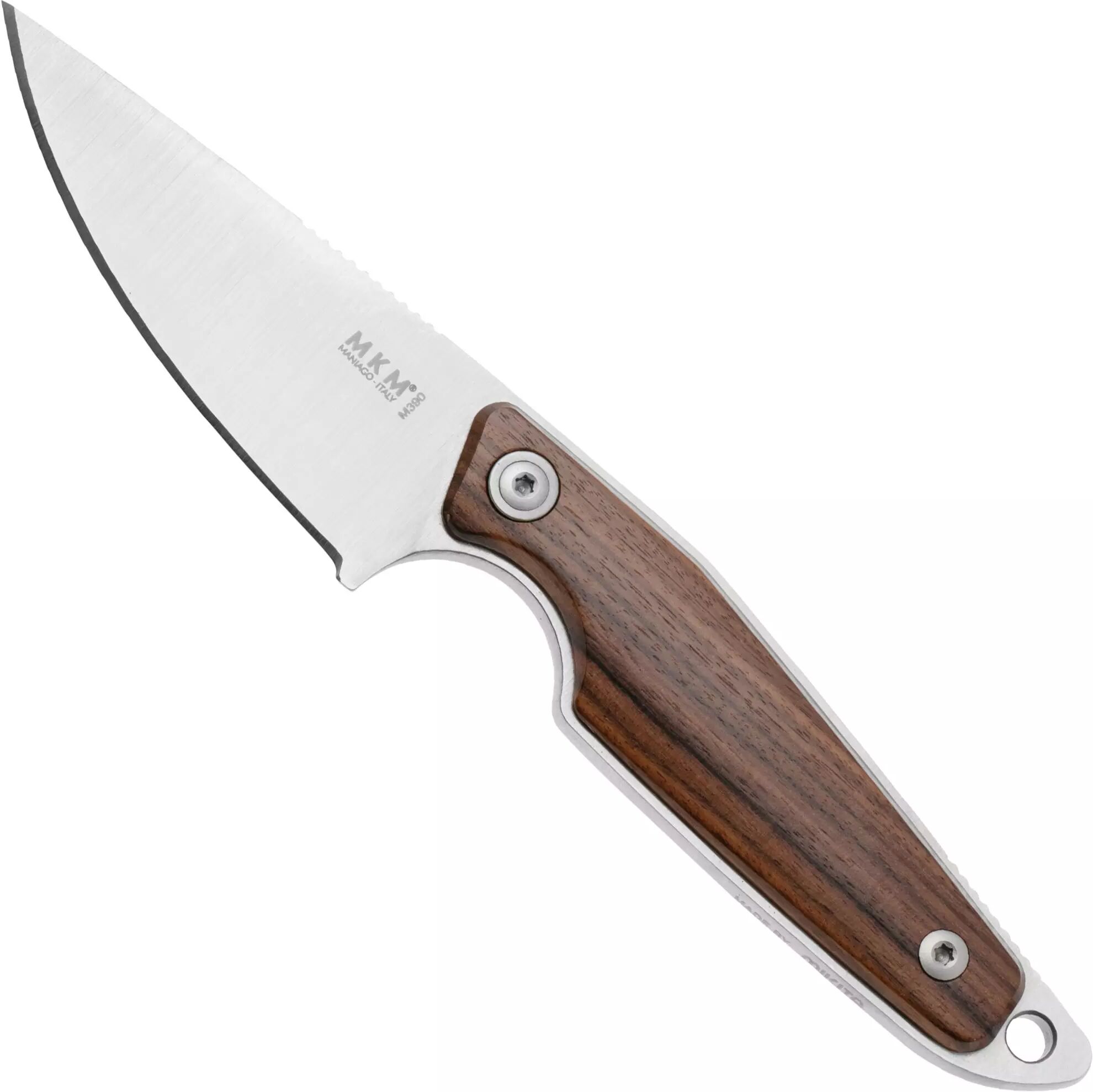 MKM Knives MKM Makro 1 Droppoint MK-MA01-S Santos Wood, feststehendes Messer, Jesper Voxnaes Design