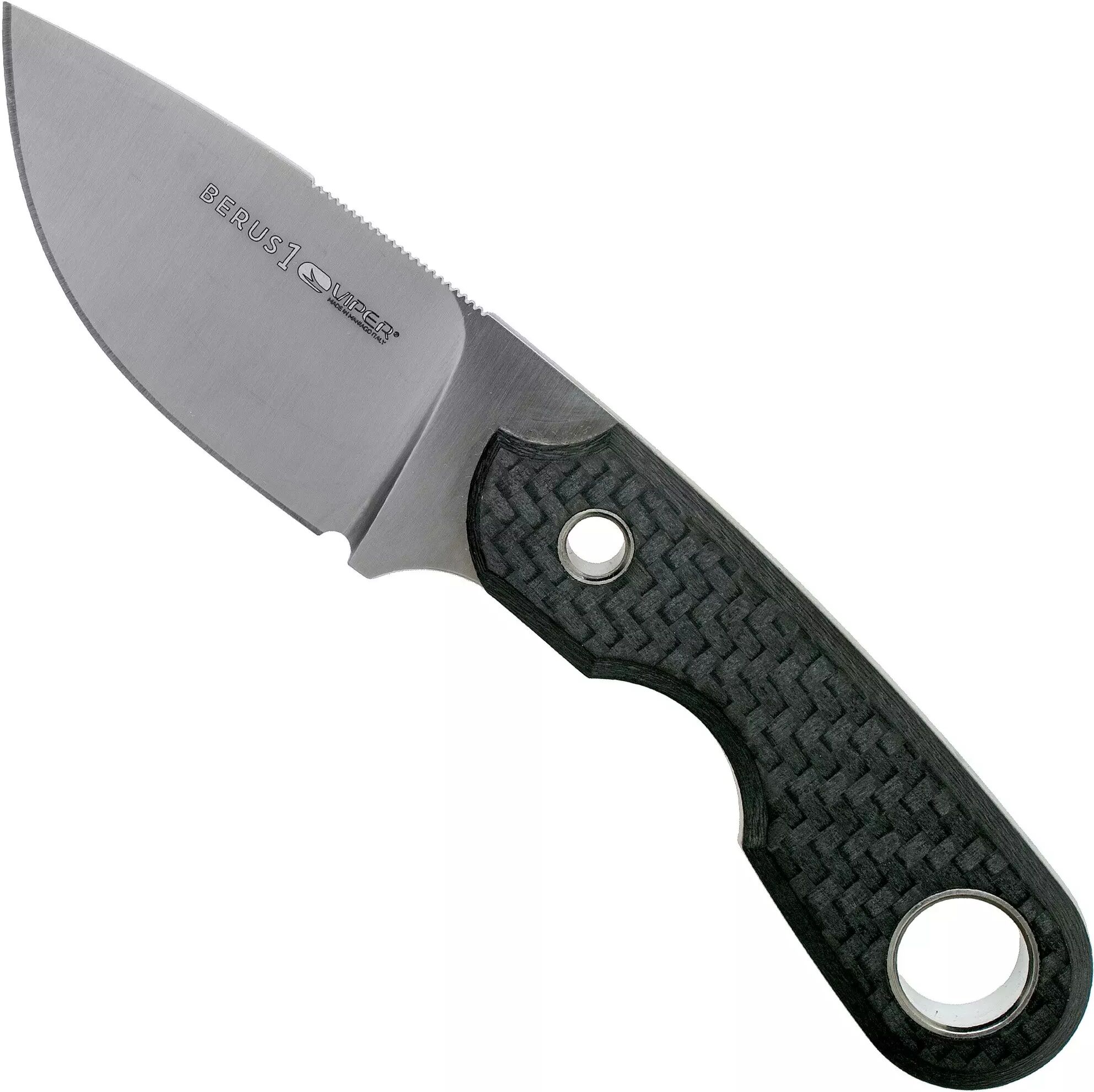 Viper Berus 1 VT4012FC M390 Satin, Carbonfiber feststehendes Messer, Rumici Design