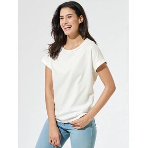 Walbusch Modalmixshirt Stickereibändchen - Weiss - Size: 48 - Gender: female