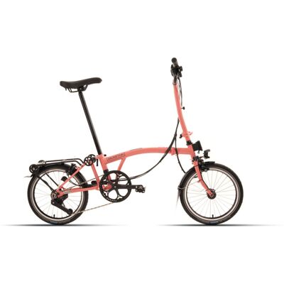 Brompton C-Line Explore - Typ H - 16 Zoll 12K Faltrad - Flamingo Pink Unisize Brompton C-Line Explore - Typ H - 16 Zoll 12K Faltrad - Flamingo Pink Unisize