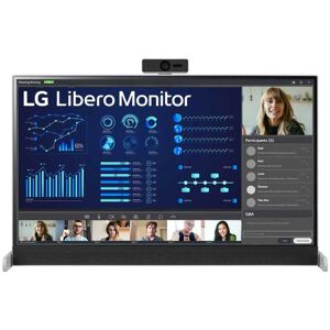 LG Libero QHD LED-Monitor (27 Zoll / 686cm IPS mit abnehmbarer FHD-Webcam VESA Speaker Silber)