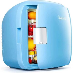 AstroAI 2in1 Mini-Kühlschrank 9 Liter (Kühl- und Heizfunktion tragbar für Auto & Büro Blau)