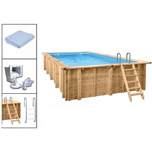 Holzpool - Set Evolution Rechteck 790 x 400 x 138 cm Evolution Set