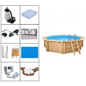 Holzpool - Set Evolution Rund 530 x 136 cm Evolution Premium Set