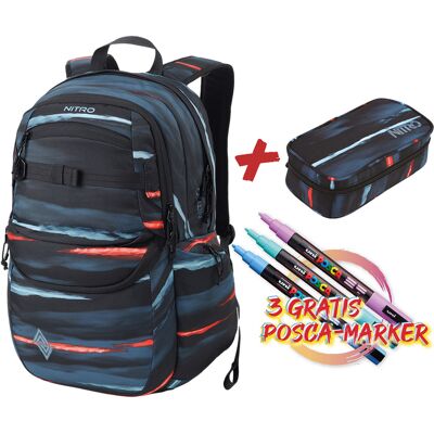 NITRO Future Hero Rucksack - Casual, 38x51x23cm, Schwarz NITRO Future Hero Rucksack - Casual, 38x51x23cm, Schwarz