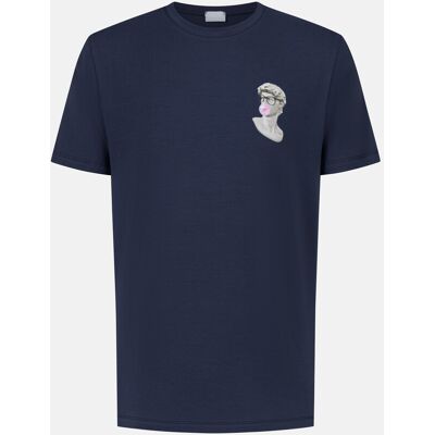 mey T-Shirt Serie Marble Muse Yacht Blue - male - blau - XXL mey T-Shirt Serie Marble Muse Yacht Blue - male - blau - XXL