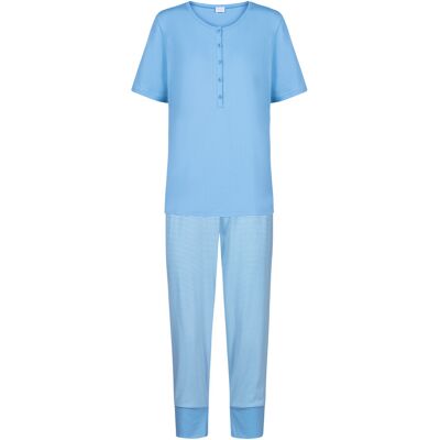 mey Anzug 3/4 lang, kurzarm Serie Small Stripes Summer Blue - female - blau - 42 mey Anzug 3/4 lang, kurzarm Serie Small Stripes Summer Blue - female - blau - 42