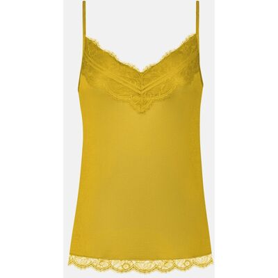 mey Camisole Serie Shine Lace Golden Spice - female - gelb - L mey Camisole Serie Shine Lace Golden Spice - female - gelb - L