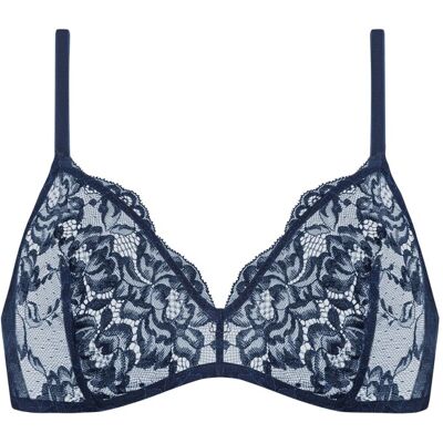mey Triangle-BH Serie Cotton Lace Deep Shadow - female - blau - M mey Triangle-BH Serie Cotton Lace Deep Shadow - female - blau - M