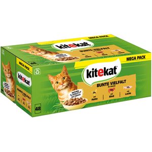 Kitekat Frischebeutel 48 x 85 g - Bunte Vielfalt in Soße