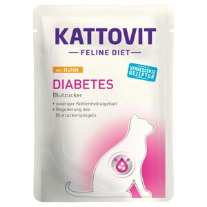 Sparpaket Kattovit Pouches 48 x 85 g - Diabetes/Gewicht Huhn