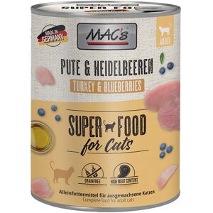 MAC's Sparpaket MAC´s Cat 24 x 800 g - Pute & Heidelbeeren