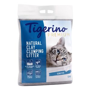 Tigerino Premium Katzenstreu – Sensitive (parfümfrei) - 2 x 12 kg