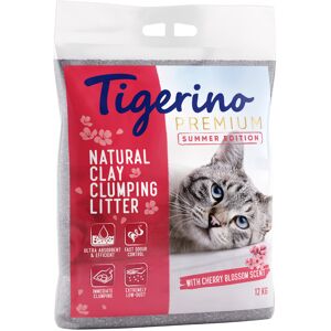 Tigerino Premium Katzenstreu 2 x 12 kg - Sparpaket - Limited Edition: Kirschblütenduft