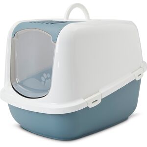 Savic Katzentoilette Nestor Jumbo - Komplettset: Toilette blaustein + 2 extra Filter + 6 Bag it up