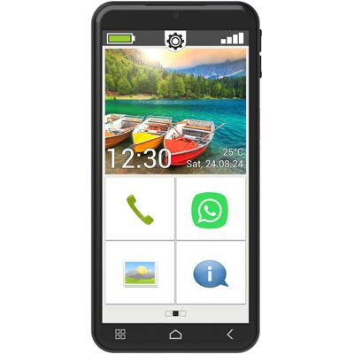 Emporia SMART.6lite Seniorenhandy 12,7 cm (5,45) Touchdisplay Notruffunktion Fingerabdrucksensor einfache Bedienung H?rger?te kompatibel" Emporia SMART.6lite Seniorenhandy 12,7 cm (5,45) Touchdisplay Notruffunktion Fingerabdrucksensor einfache Bedienung H?rger?te kompatibel"