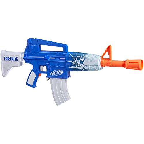 Nerf Fortnite Blue Shock   Spielzeugblaster   'Blauer Schock' Lackierung   Bonus Code inklusive   10-Dart Clip-Magazin   ab 8 Jahren