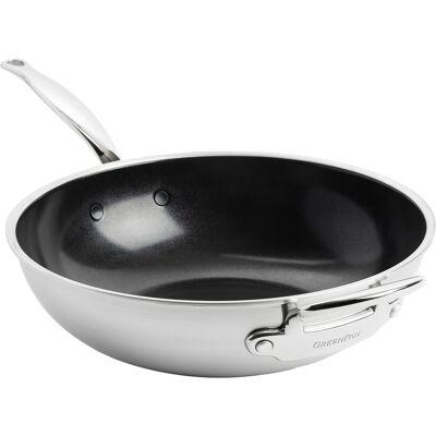 Green Pan Premiere 3-Schicht Edelstahl Wok - 30cm - Silber Green Pan Premiere 3-Schicht Edelstahl Wok - 30cm - Silber