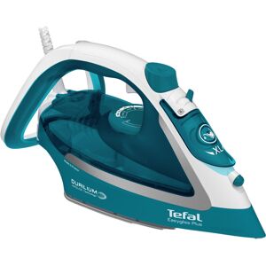 Tefal FV5737 Easygliss Plus T?rkis/Wei?   Trocken- & Dampfb?geleisen   2500 Watt   Durilium AirGlide B?gelsohle mit drei Dampfzonen   Dampf-Boost   270 ml