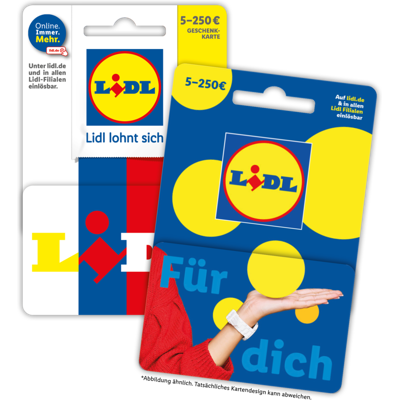 Lidl Geschenkkarte 30,00 € (physischer Gutschein) Lidl Geschenkkarte 30,00 € (physischer Gutschein)