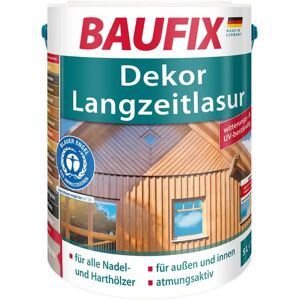 BAUFIX Dekor-Langzeitlasur, seidenglänzend, 5 Liter Holzlasur