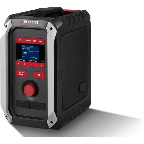 PARKSIDE PERFORMANCE® 20 V / 12 V / 230 V Akku-Baustellenradio »PBR 36 A1«, ohne Akku und Ladegerät, mit Netzteil