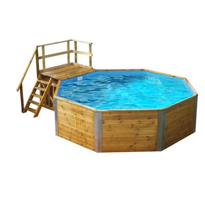 WEKA MALI 2 Holzpool mit Technikraum - Schwimmbecken WEKA MALI 2 Holzpool mit Technikraum - Schwimmbecken