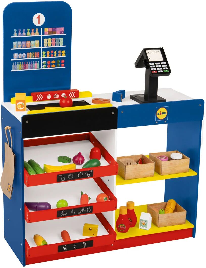 Playtive Lidl-Supermarkt, 25-teilig, aus Holz