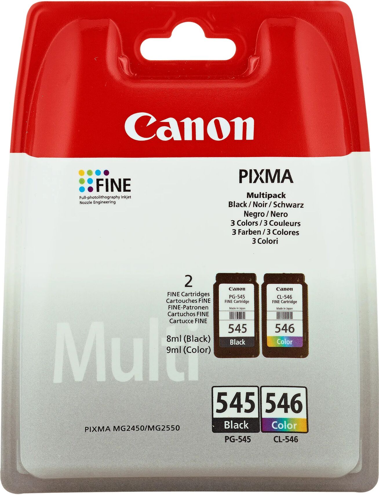 Canon »PG-545/CL-546« Multipack Druckerpatronen Schwarz/Dreifarbig