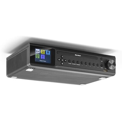 Karcher RA 2060D-B Unterbauradio mit CD-Player, DAB+ Radio, MP3-Wiedergabe über USB und Bluetooth - LED Licht Karcher RA 2060D-B Unterbauradio mit CD-Player, DAB+ Radio, MP3-Wiedergabe über USB und Bluetooth - LED Licht