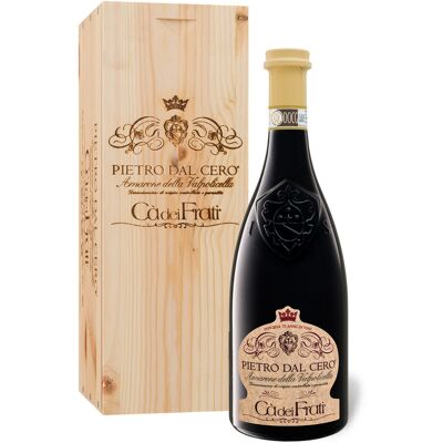 CÀ DEI FRATI Pietro Dal Cero Amarone Della Valpolicella DOCG trocken, Rotwein 2019 - Original-Holzkiste CÀ DEI FRATI Pietro Dal Cero Amarone Della Valpolicella DOCG trocken, Rotwein 2019 - Original-Holzkiste