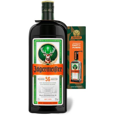 JÄGERMEISTER Kräuterlikör 1,75-l-Flasche mit Partypumpe 35% Vol JÄGERMEISTER Kräuterlikör 1,75-l-Flasche mit Partypumpe 35% Vol