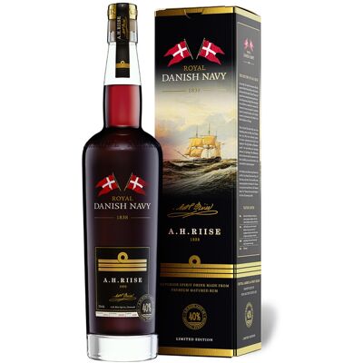 A.H. Riise Royal Danish Navy Spirit Drink - Rum-Basis, 20 Jahre, 40% - Geschenkbox A.H. Riise Royal Danish Navy Spirit Drink - Rum-Basis, 20 Jahre, 40% - Geschenkbox