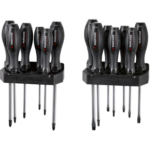 PARKSIDE PERFORMANCE® Meißelschraubendreher-Satz, 15-teilig, mit Schlagkappe
