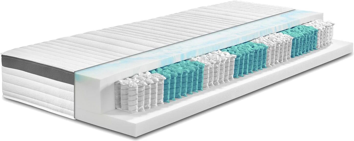 BADENIA TRENDLINE 7-Zonen XXL-Taschenfederkern-Matratze mit Gelschaum-Auflage und Wendefunktion