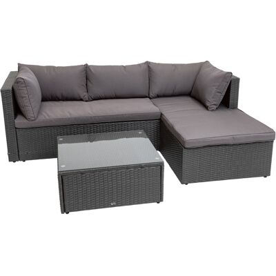 LIVARNO HOME Loungeecke mit Tisch, grau LIVARNO HOME Loungeecke mit Tisch, grau