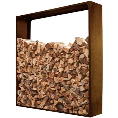 Home Deluxe NANGA Rostfreier Stahl Holzlager - Feuerholzregal Home Deluxe NANGA Rostfreier Stahl Holzlager - Feuerholzregal
