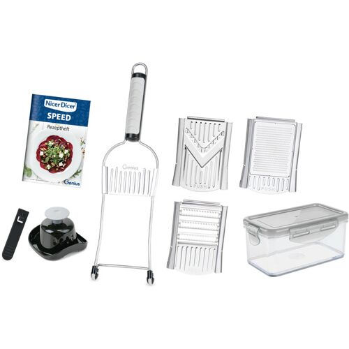 Genius Nicer Dicer Gemüsehobel/-schneider mit 3 Einsätzen »Speed«, 9-teilig