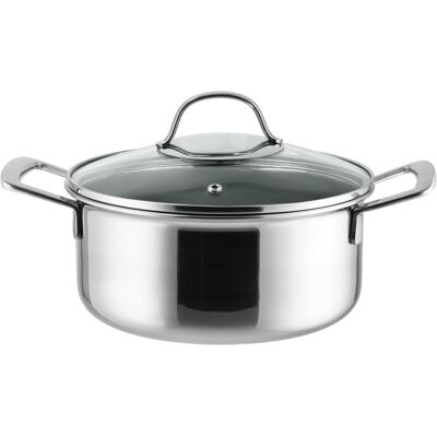 SILVERCREST® Premium-Edelstahltopf mit Wabenstruktur, Ø 20 cm SILVERCREST® Premium-Edelstahltopf mit Wabenstruktur, Ø 20 cm