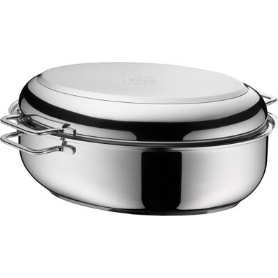 SILIT Bräter mit Deckel, 7,7l, Schmortopf oval, Induktion, backofengeeignet, Induktionsdeckel, Edelstahl »2136283911« SILIT Bräter mit Deckel, 7,7l, Schmortopf oval, Induktion, backofengeeignet, Induktionsdeckel, Edelstahl »2136283911«