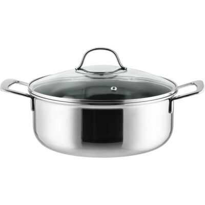 SILVERCREST® Premium-Edelstahltopf mit Wabenstruktur, Ø 24 cm SILVERCREST® Premium-Edelstahltopf mit Wabenstruktur, Ø 24 cm